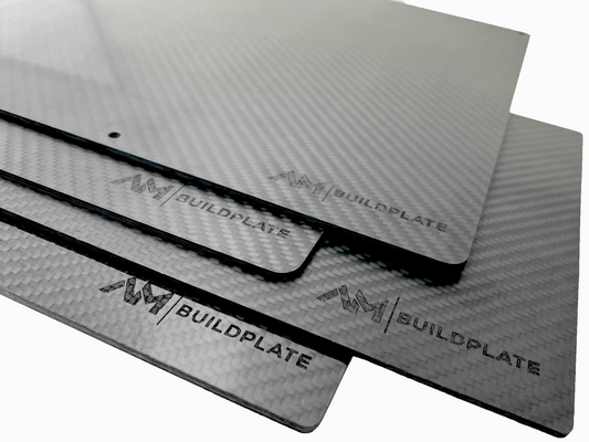 Custom carbon fiber plates for high performance 3D printing
