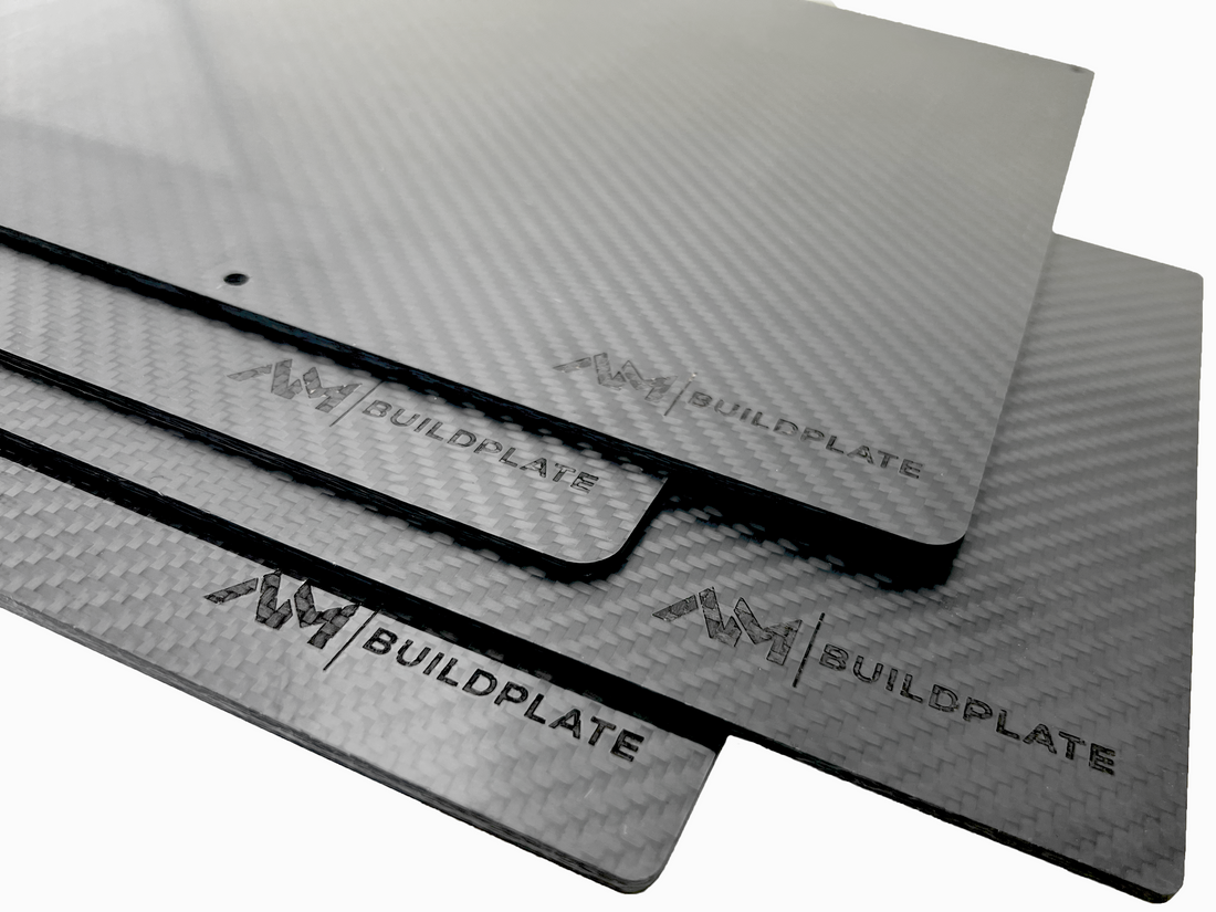 Custom carbon fiber plates for high performance 3D printing